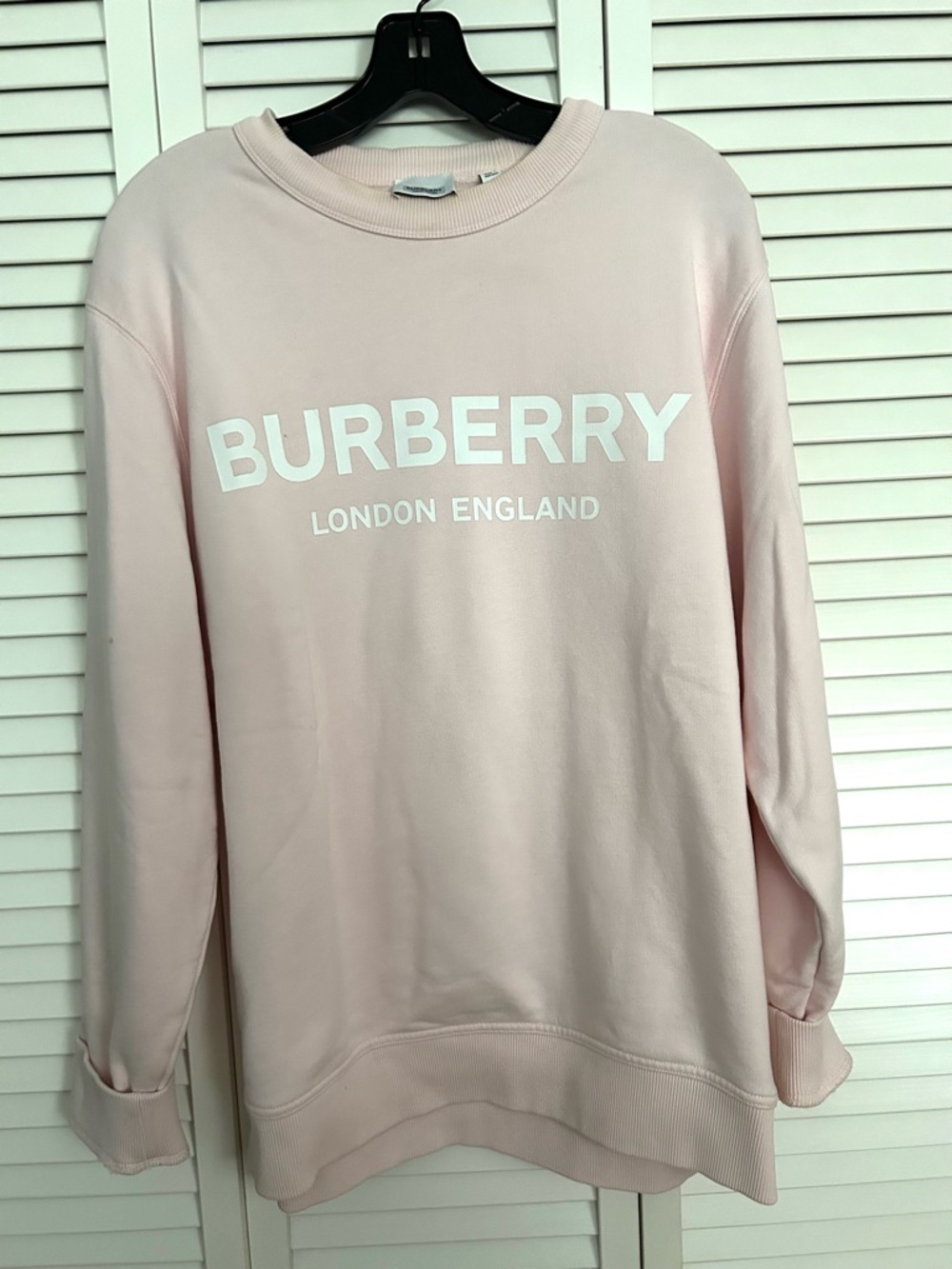 Burberry Light Pink Logo Crewneck Sweatshirt